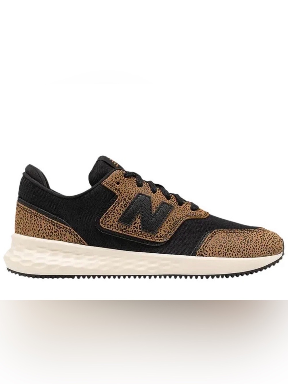 New Balance X-70 Cheetah Print Women's Athletic Workwear Sneakers Black Size 9